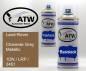 Preview: Land-Rover, Charente Grey Metallic, 1DN / LRP / 2451: 400ml Sprühdose + 400ml Klarlack - Set, von ATW Autoteile West.